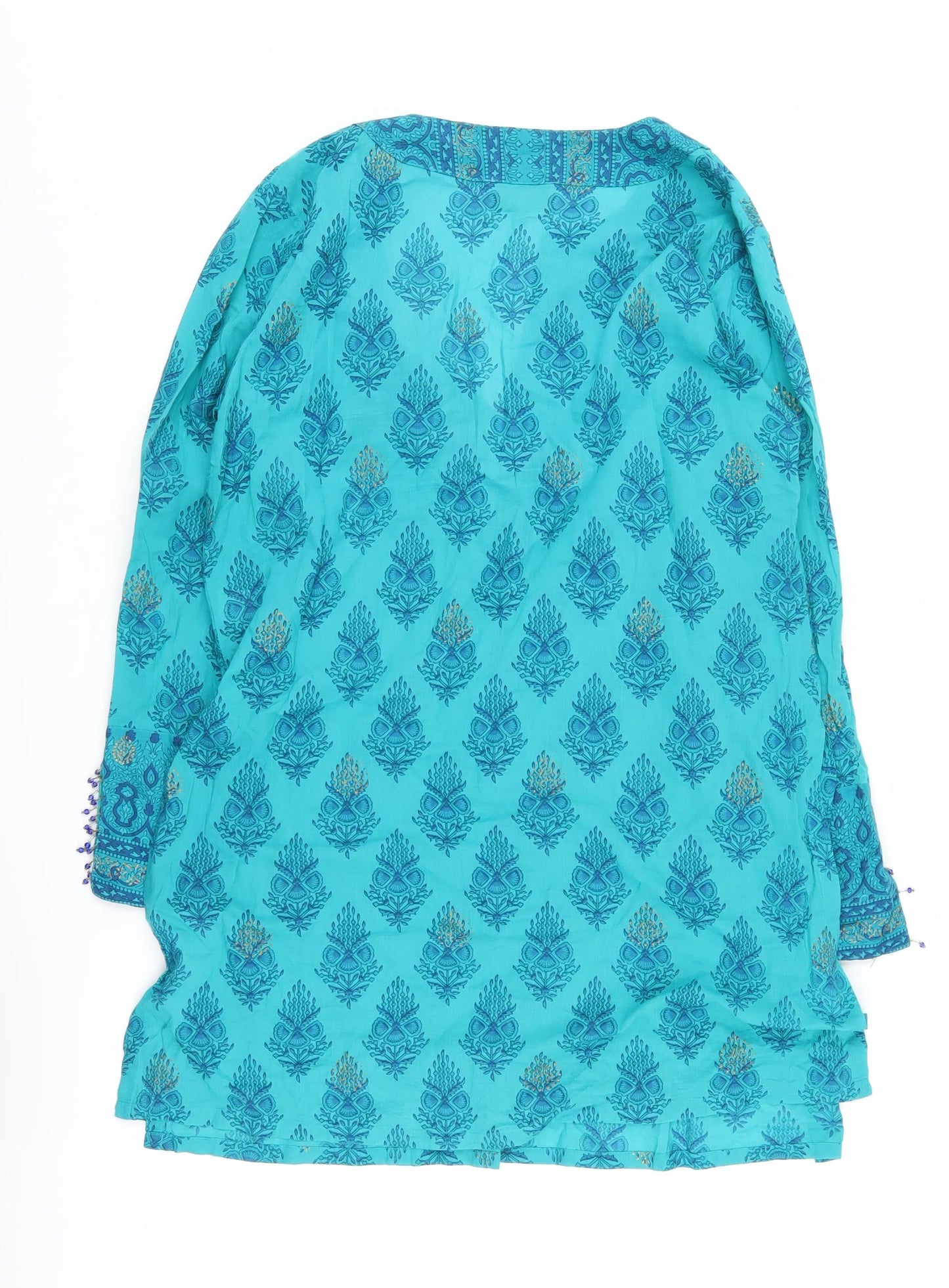 EAST Women’s Blue Geometric Tunic Top Size 14