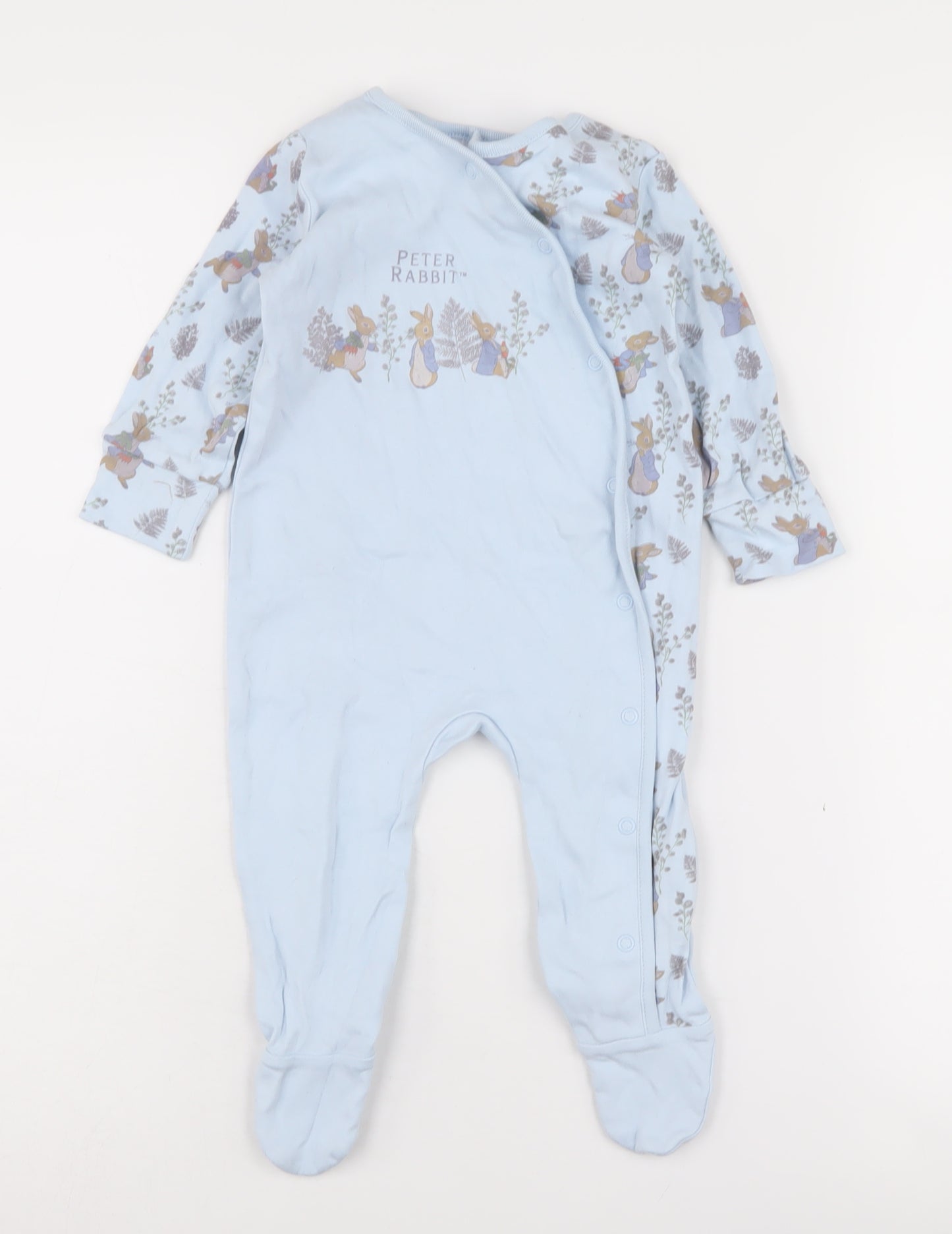 Beatrix Potter Unisex Baby Blue Peter Rabbit Babygrow 6-9 Months