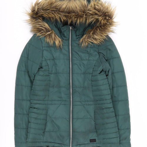 Vero Moda Women's Green Puffer Jacket XS