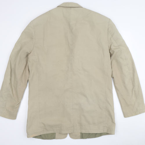Marks and Spencer Men’s Beige Blazer, Size 42, Cotton