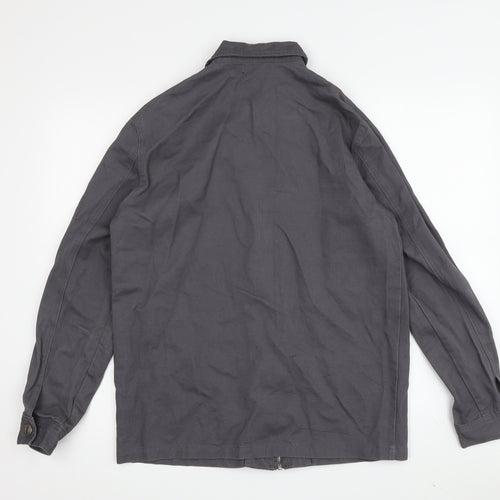 Boohoo MAN Men's Grey XS Basic Zip Jacket