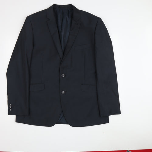 Scott & Taylor Men's Black Blazer, 44R, Business Formal