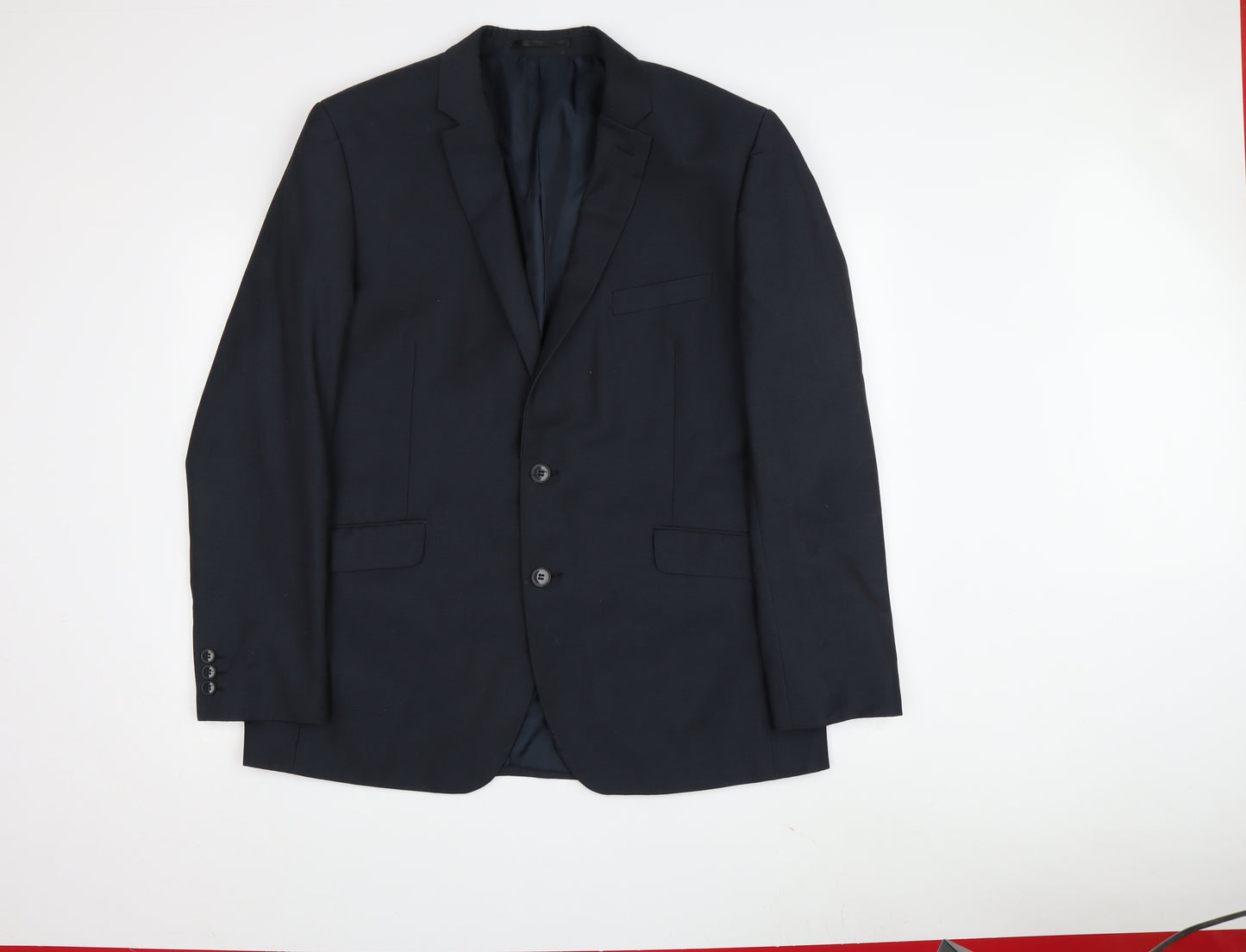 Scott & Taylor Men's Black Blazer, 44R, Business Formal