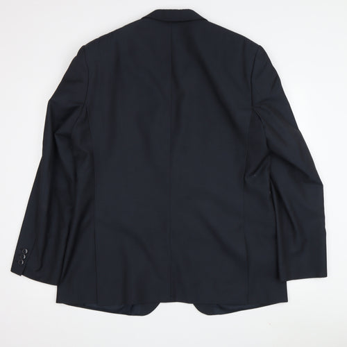 Scott & Taylor Men's Black Blazer, 44R, Business Formal