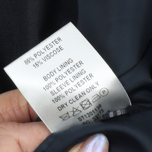 Scott & Taylor Men's Black Blazer, 44R, Business Formal