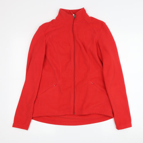 Marks and Spencer Women's Red Fleece Jacket, Size M