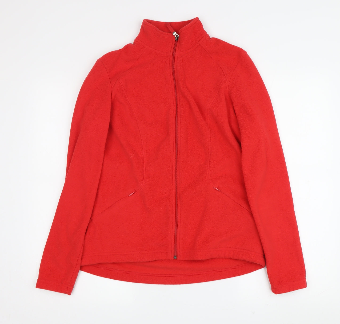 Marks and Spencer Women's Red Fleece Jacket, Size M