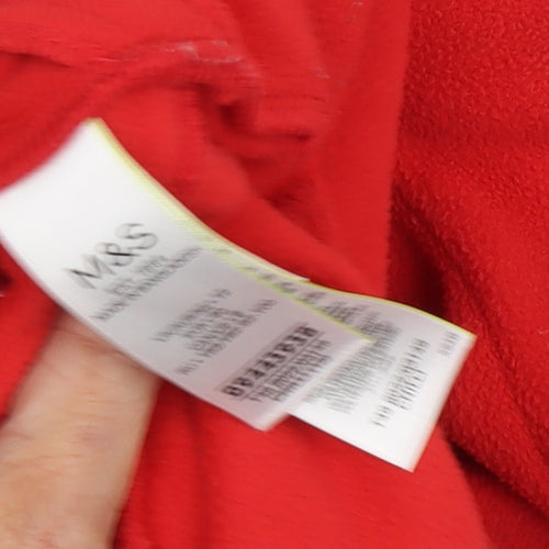 Marks and Spencer Women's Red Fleece Jacket, Size M