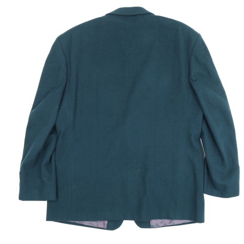 Marks and Spencer Men's Green Wool Blazer, 44 in, Formal Jacket