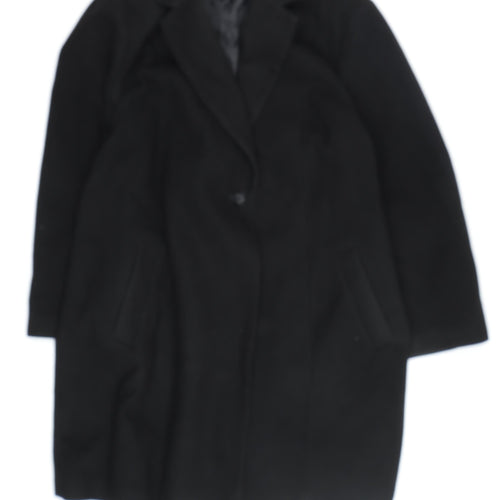 Marks and Spencer Women's Black Overcoat Size 32