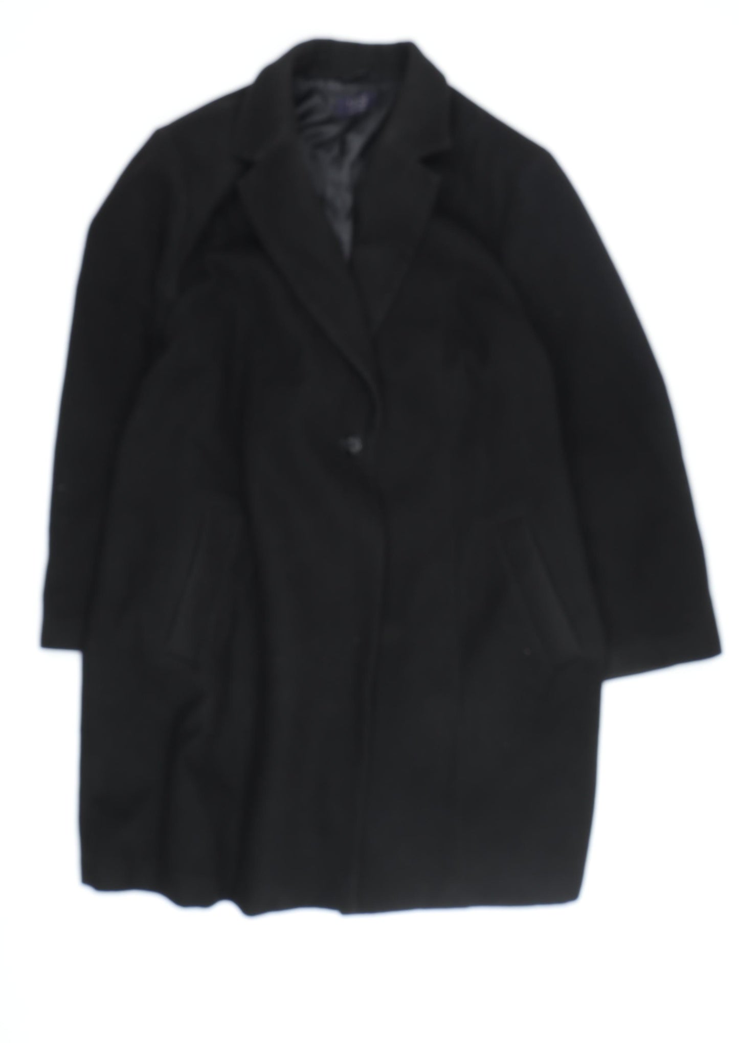 Marks and Spencer Women's Black Overcoat Size 32