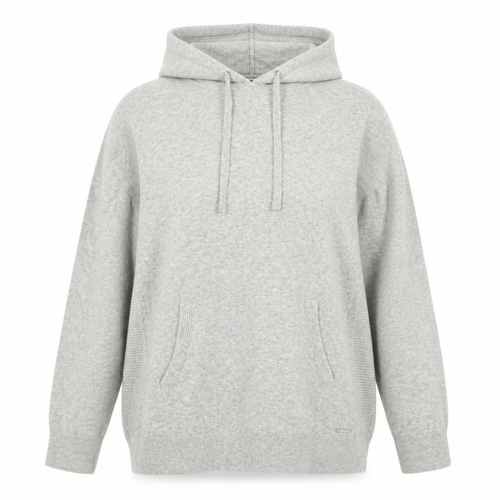 Superdry Women's Grey Hooded Pullover Jumper Size 12
