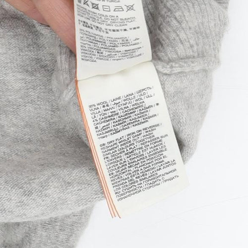 Superdry Women's Grey Hooded Pullover Jumper Size 12