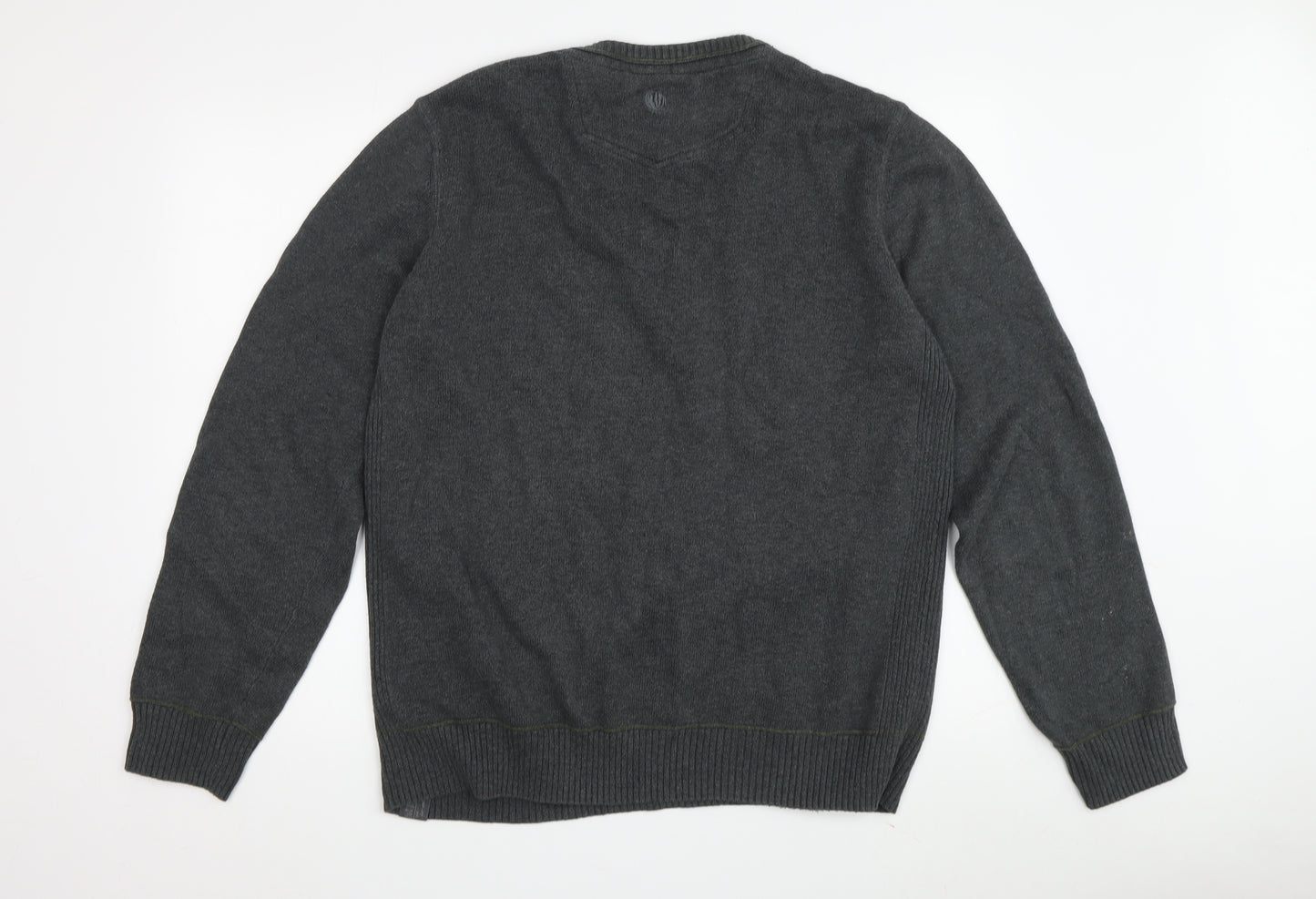 Fat Face Men's Grey Wool Pullover Jumper M