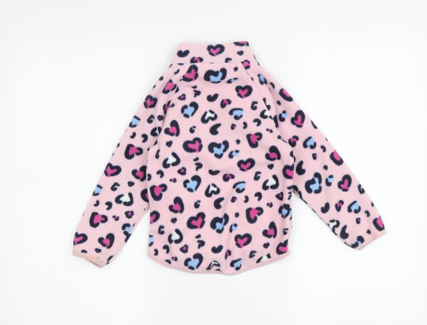 St Bernard Girls Pink Animal Print Fleece Jacket - Size 2-3 Years