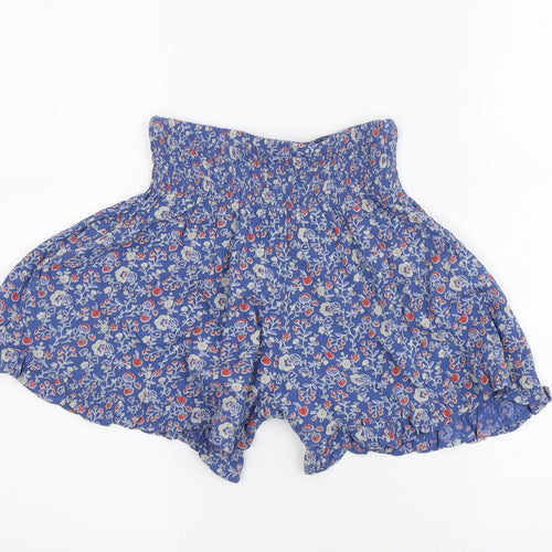 Marks and Spencer Girls Blue Floral Mini Skort M