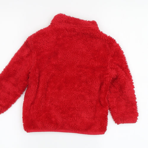 St Bernard Girls Red Polyester Basic Jacket 3 Years