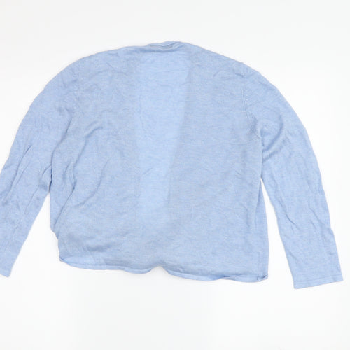 M&Co Women's Blue Cardigan, Size 12, Cotton Blend