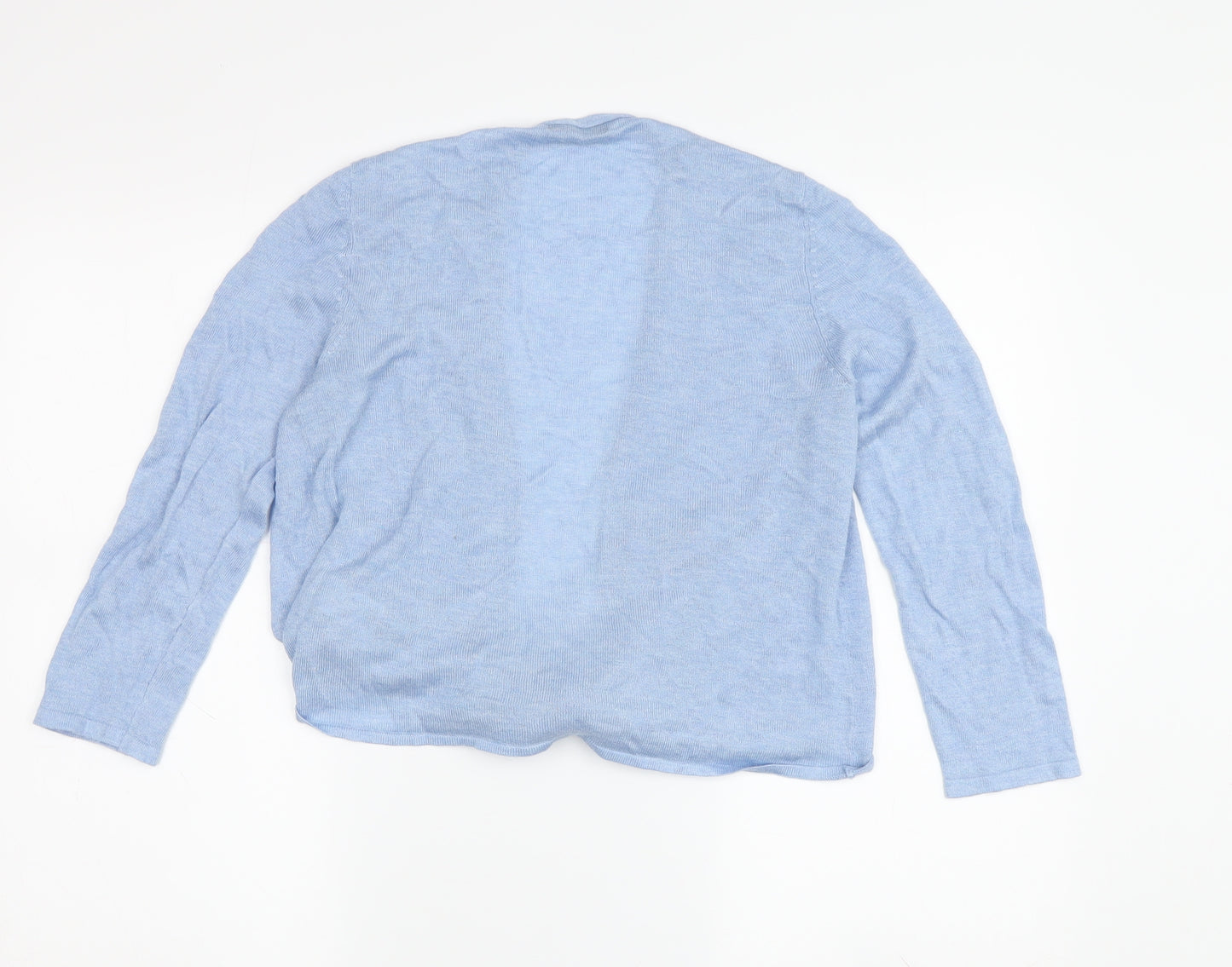 M&Co Women's Blue Cardigan, Size 12, Cotton Blend