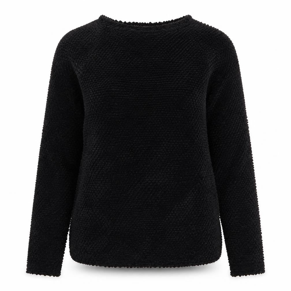Front view of New Look Women’s Black jumper, size UK 10