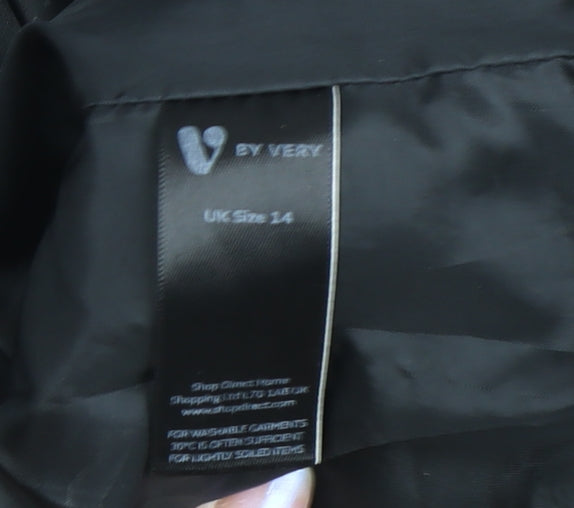 Very Women's Black Puffer Jacket Size 14