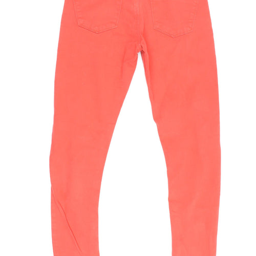 Topshop Women’s Red Ankle Jeans Petite Size 6