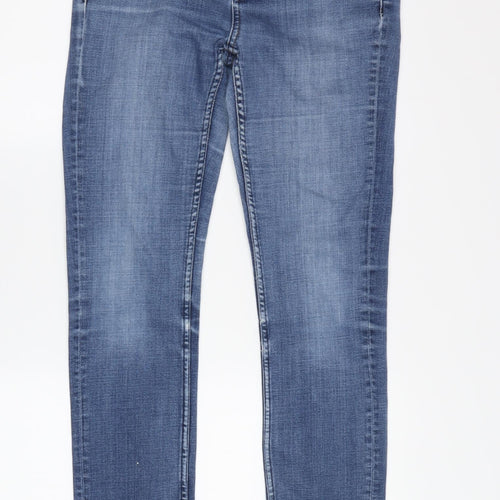 Topshop Women's Blue Skinny Jeans, Size M, Stretch Denim