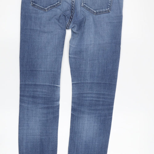 Topshop Women's Blue Skinny Jeans, Size M, Stretch Denim