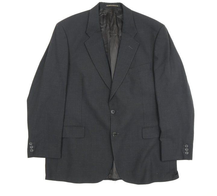 Marks and Spencer Men's Black Blazer, Size 44R, Classic Style