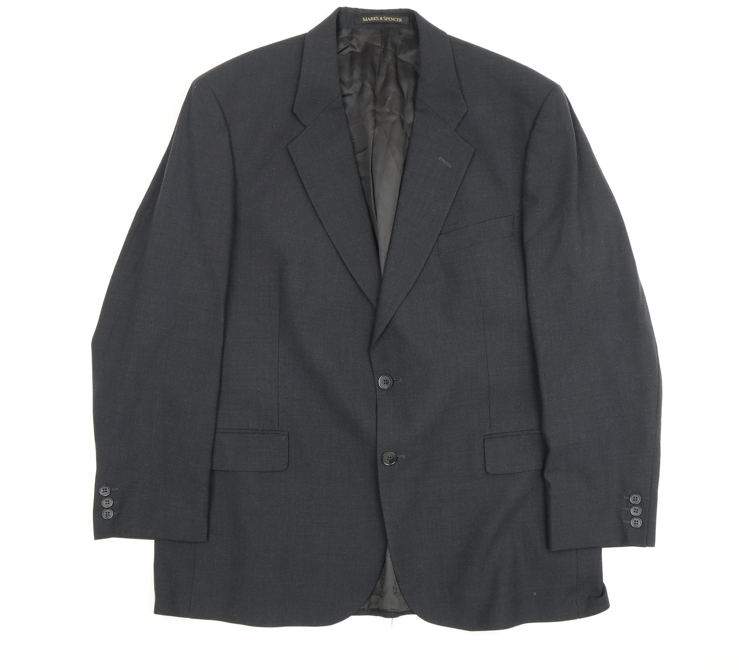 Marks and Spencer Men's Black Blazer, Size 44R, Classic Style