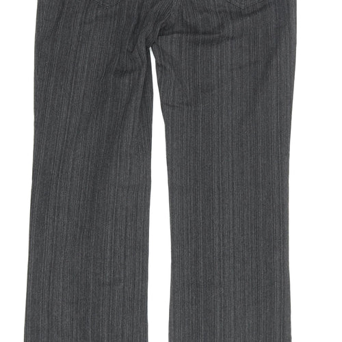Per Una Women's Grey Striped Trousers, Size 12, Business Casual