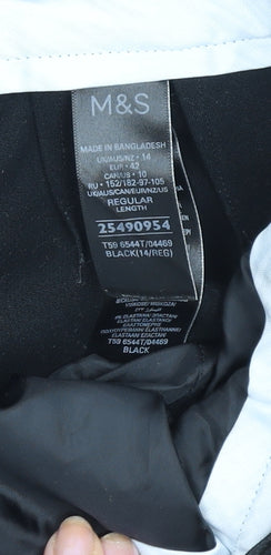 Marks and Spencer Women's Black Wide-Leg Trousers