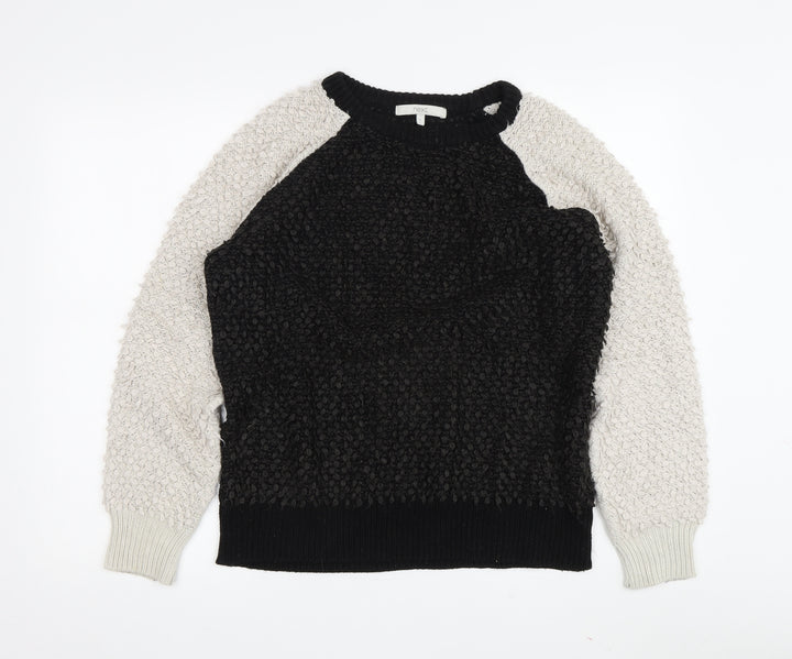 Next Women's Black Pullover Jumper, Size 8, Crew Neck