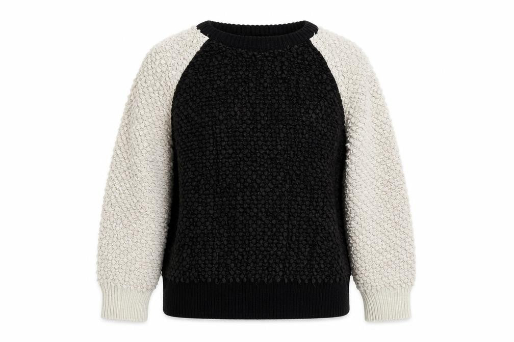 Front view of Next Women's Black jumper, size 8, Crew Neck