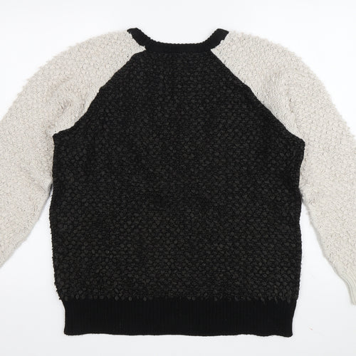 Next Women's Black Pullover Jumper, Size 8, Crew Neck