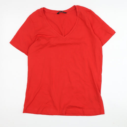 Very Red Women's V-Neck Short Sleeve T-Shirt S