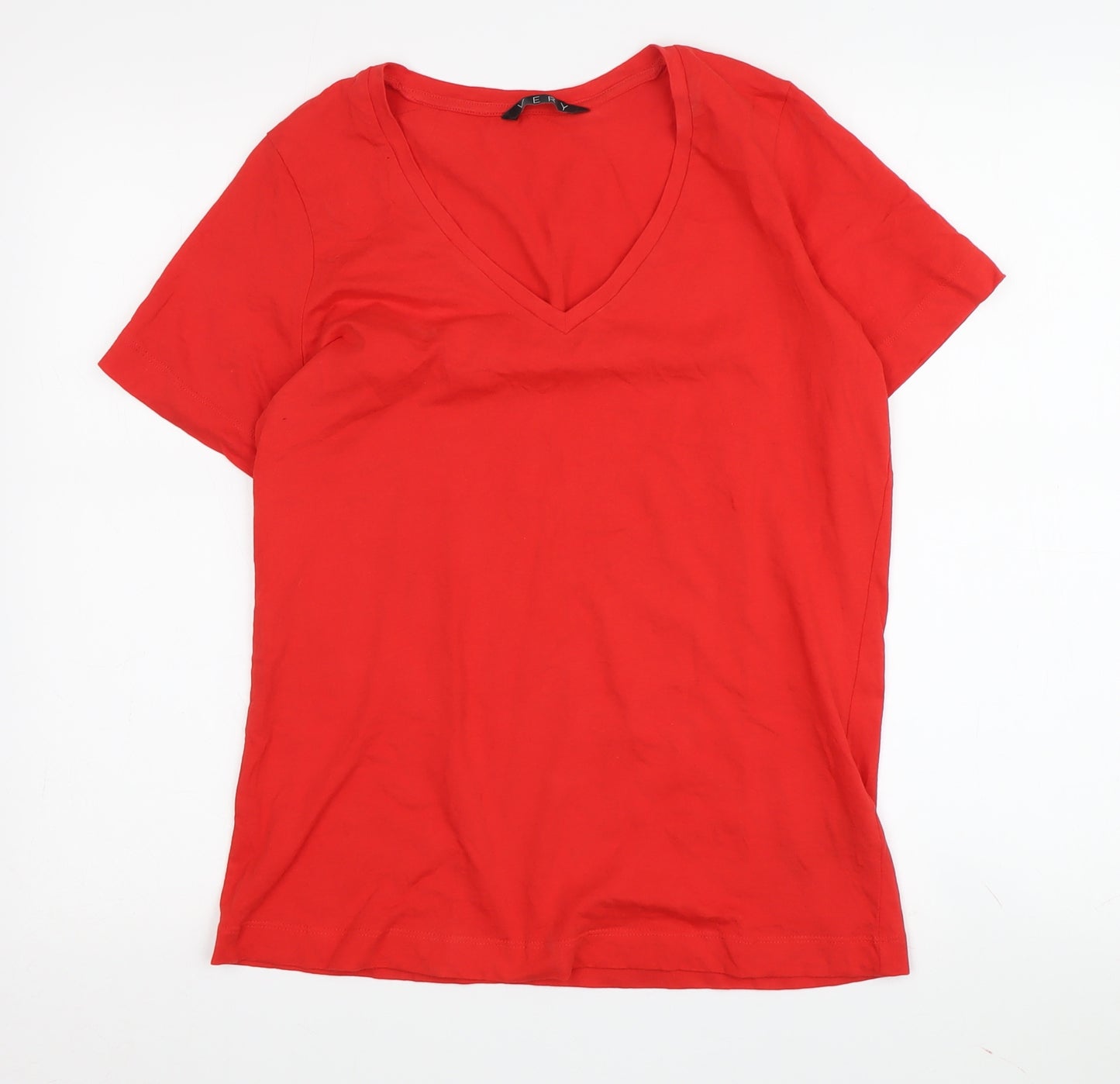 Very Red Women's V-Neck Short Sleeve T-Shirt S