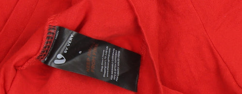 Very Red Women's V-Neck Short Sleeve T-Shirt S