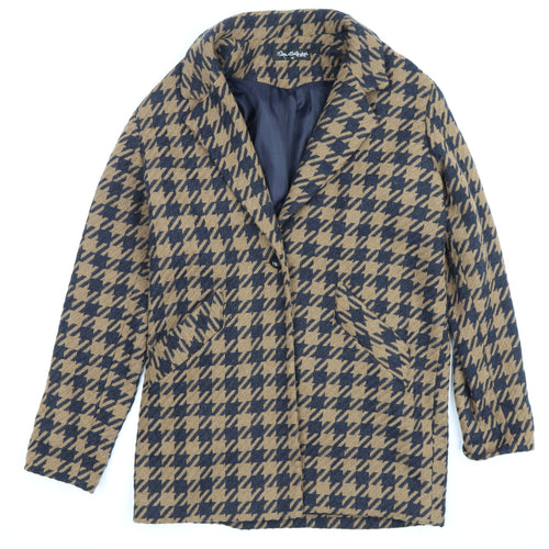 Miss Selfridge Women's Multicoloured Check Coat Size 12