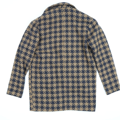 Miss Selfridge Women's Multicoloured Check Coat Size 12