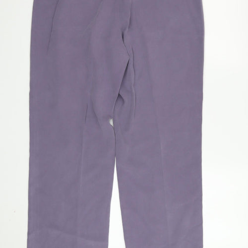 Autonomy Women's Purple Classic Trousers Size 14