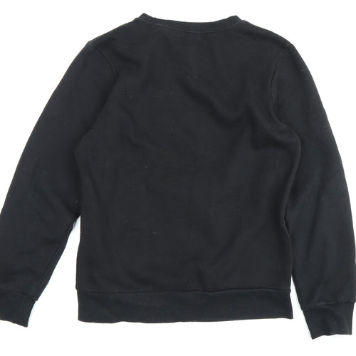 Converse Boys Black Pullover Sweatshirt XL Logo Winter Casual