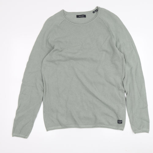 Jack & Jones Men's Green Pullover Jumper L