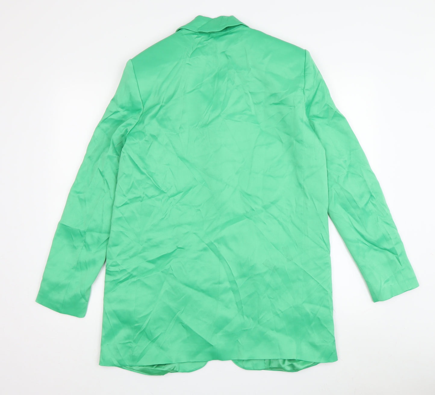 Zara Women's Green Blazer Size S - Spring Ready