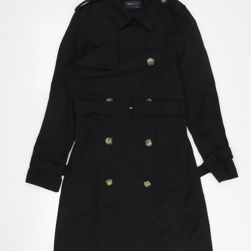 Marks and Spencer Women's Black Trench Coat - Size S