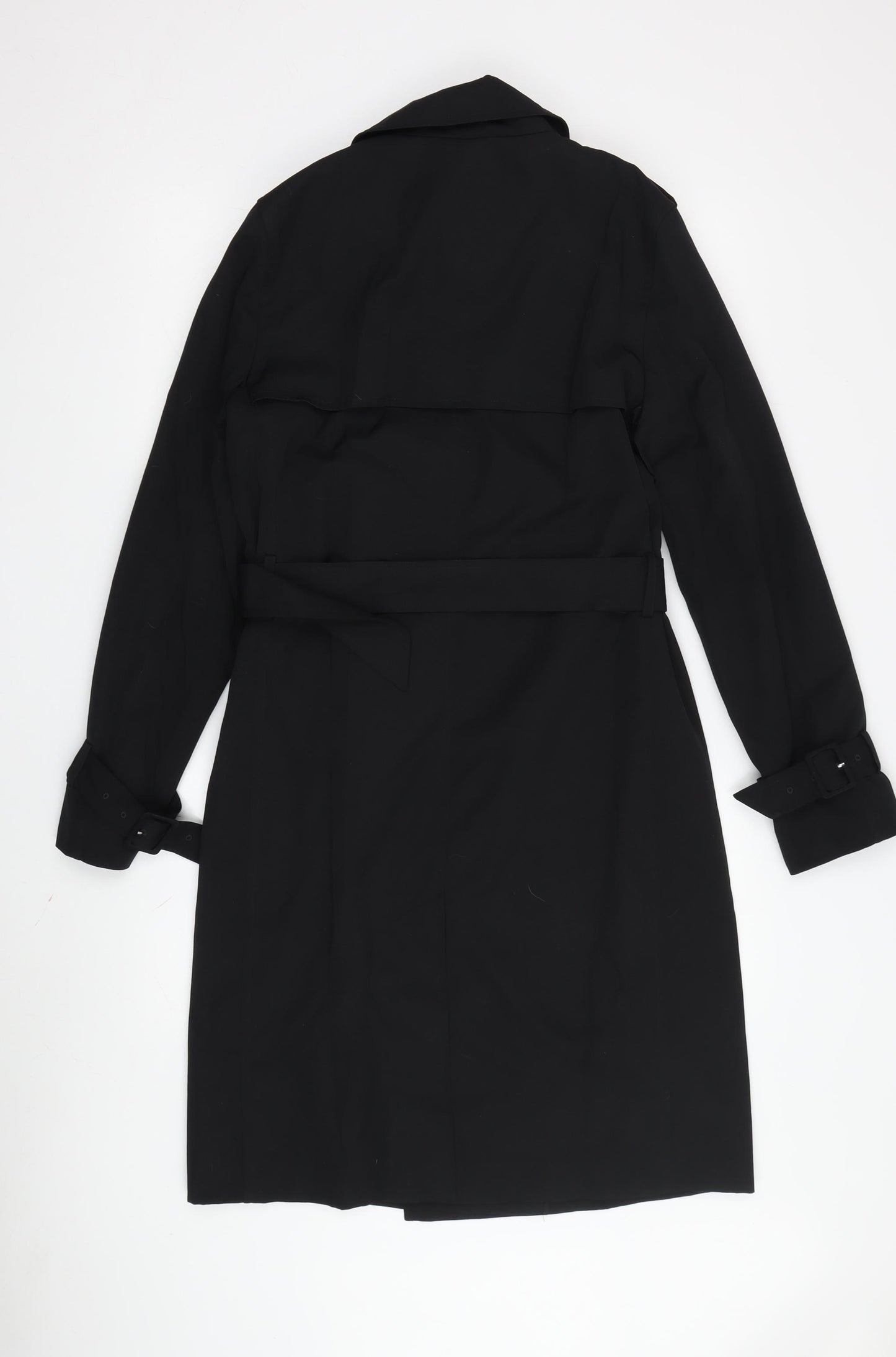 Marks and Spencer Women's Black Trench Coat - Size S