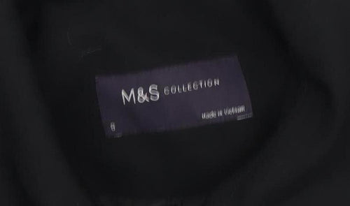 Marks and Spencer Women's Black Trench Coat - Size S