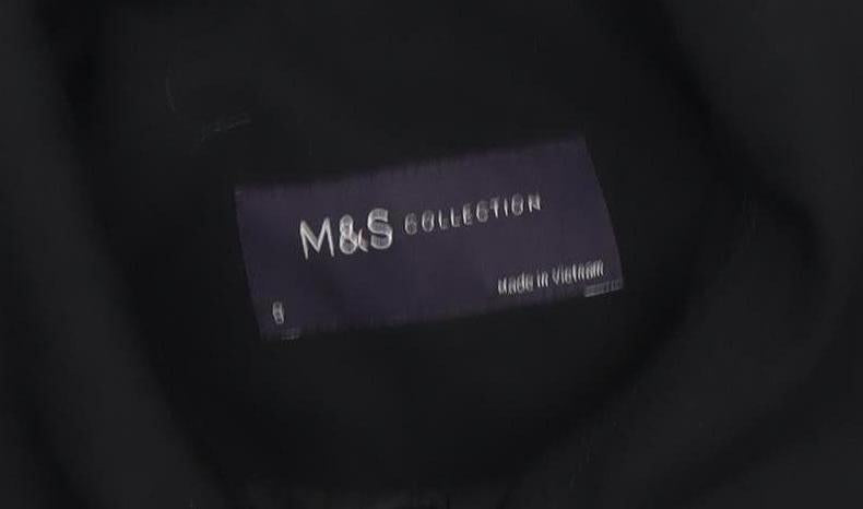 Marks and Spencer Women's Black Trench Coat - Size S