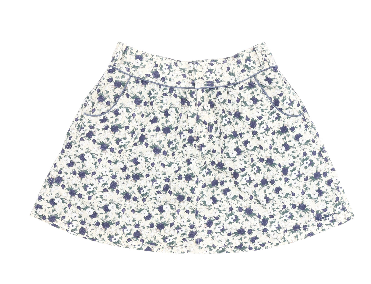 Pepe Jeans Women's Floral A-Line Skirt, M, Multicoloured