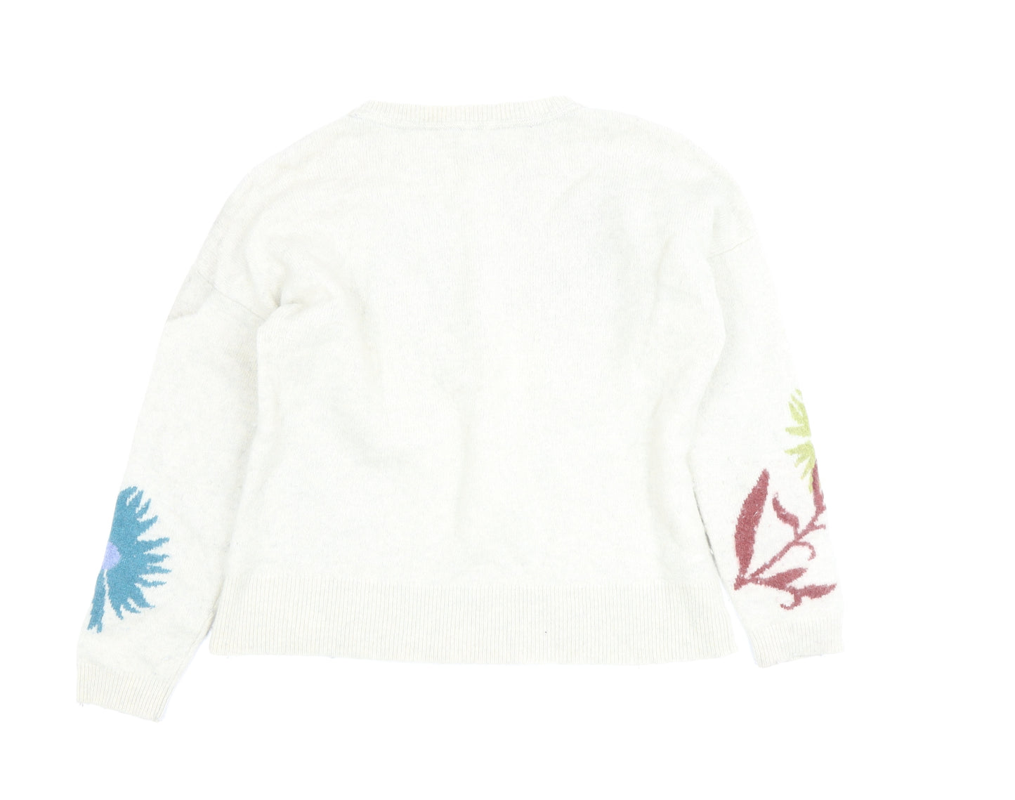 White Stuff Women's Floral Multicoloured Pullover, Size 12